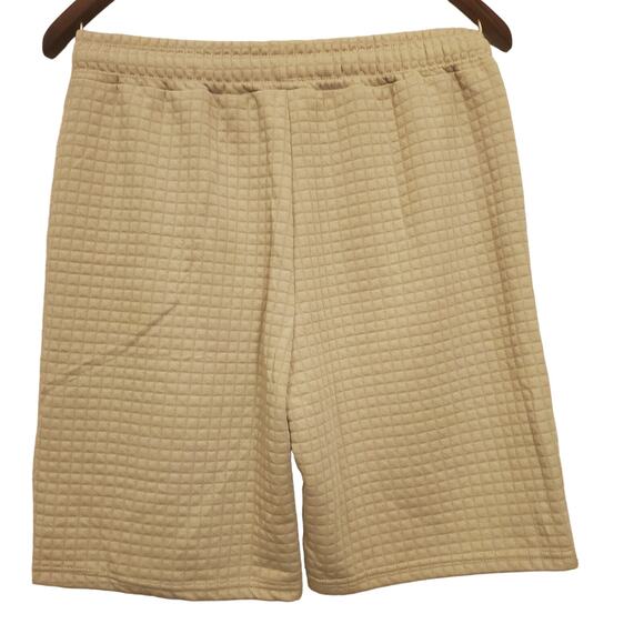 Men's Khaki Casual Short Sleeve Shirt and Shorts Set w/Pockets Sz M - Picture 5 of 5